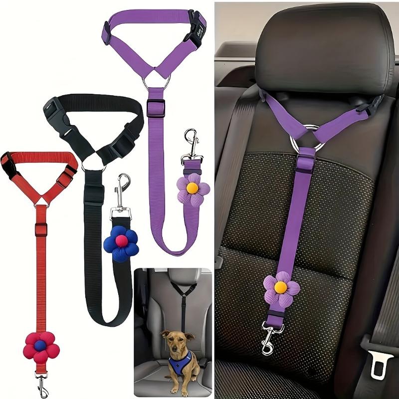 Dog Seat Belt Harness Safety Tether - Cinturón de Seguridad para Mascotas en
