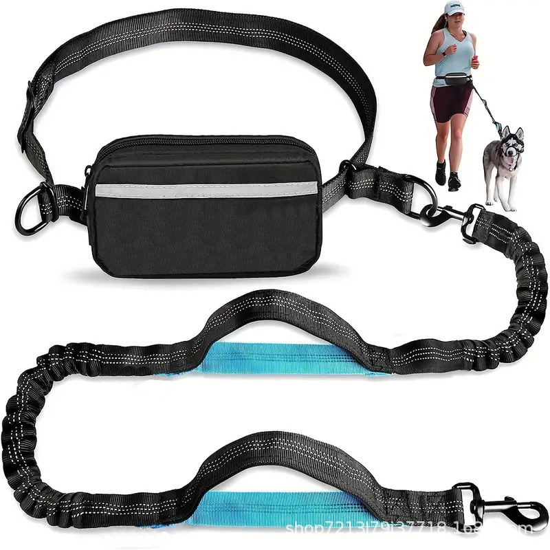 Hands Free Dog Running Leash Waist Belt - Correa de Cintura para Perros, Correa