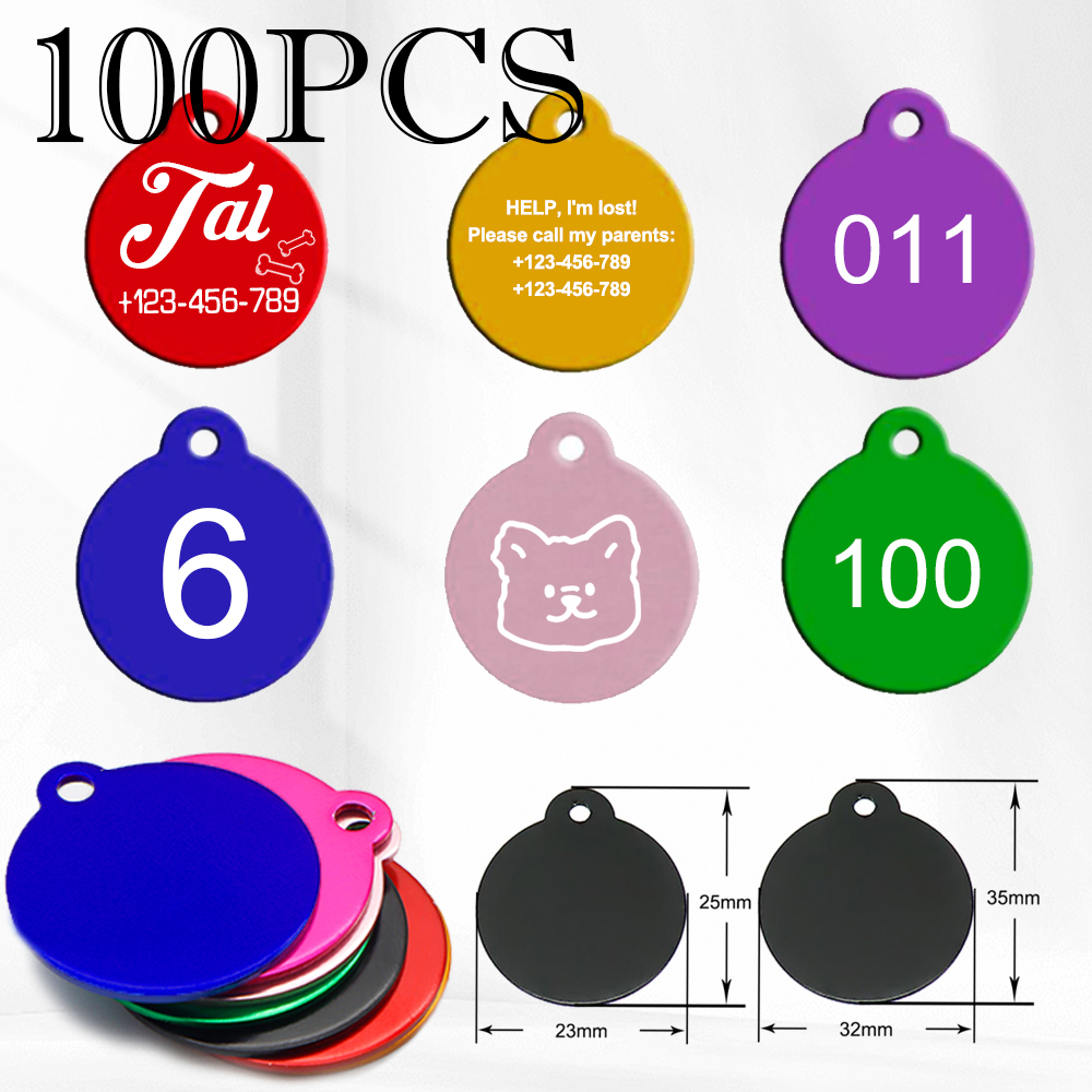 Reflective Dog Collar Personalized Engraved - 100 Uds. Suministros para mascotas con