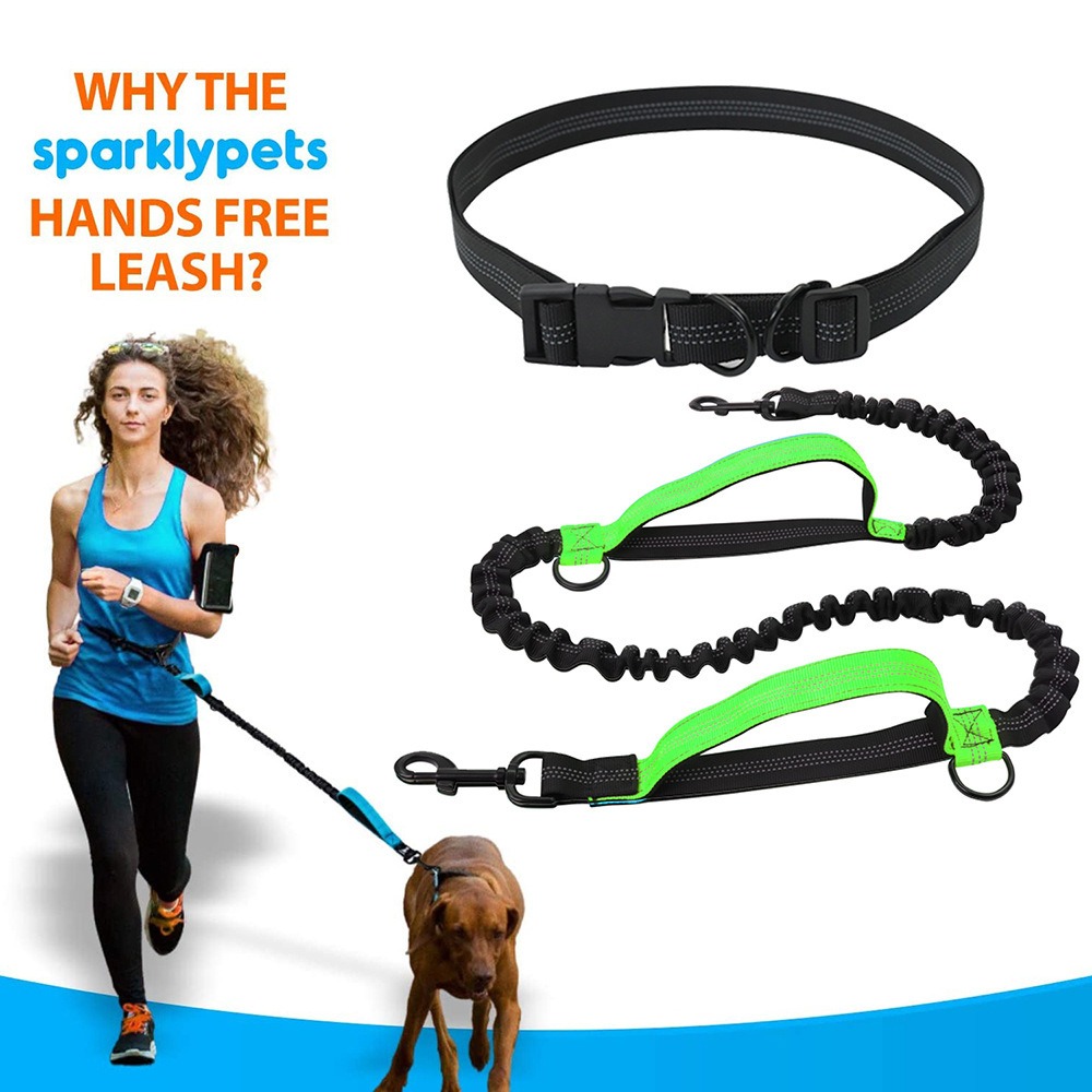 Hands Free Dog Running Leash Waist Belt - Correa para perros con diseño que
