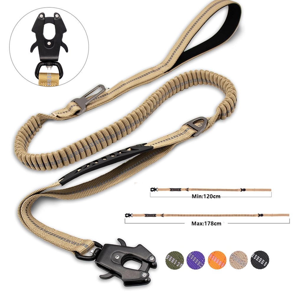 Bungee Dog Leash Shock Absorbing - Correas reflectantes que absorben los golpes