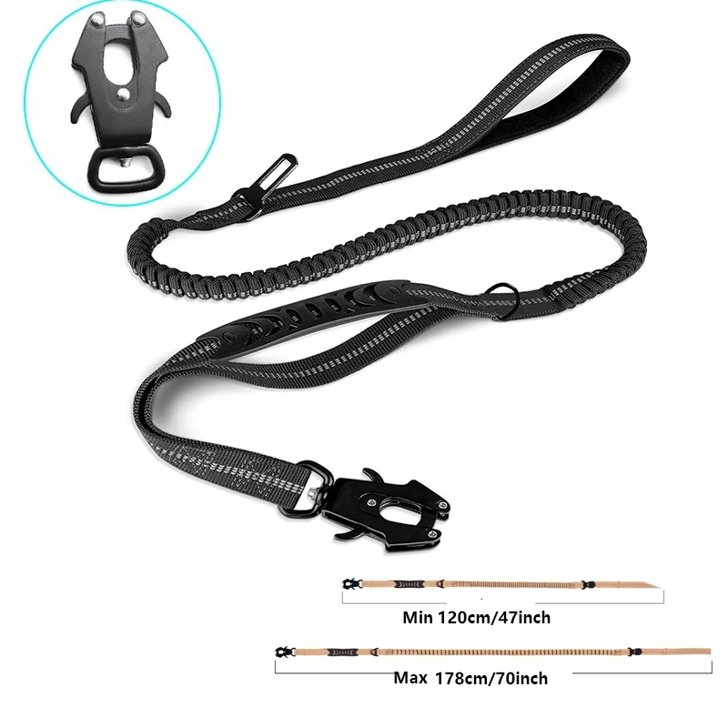 Correa para perro sin tirones, - Bungee Dog Leash Shock Absorbing reseña y precio