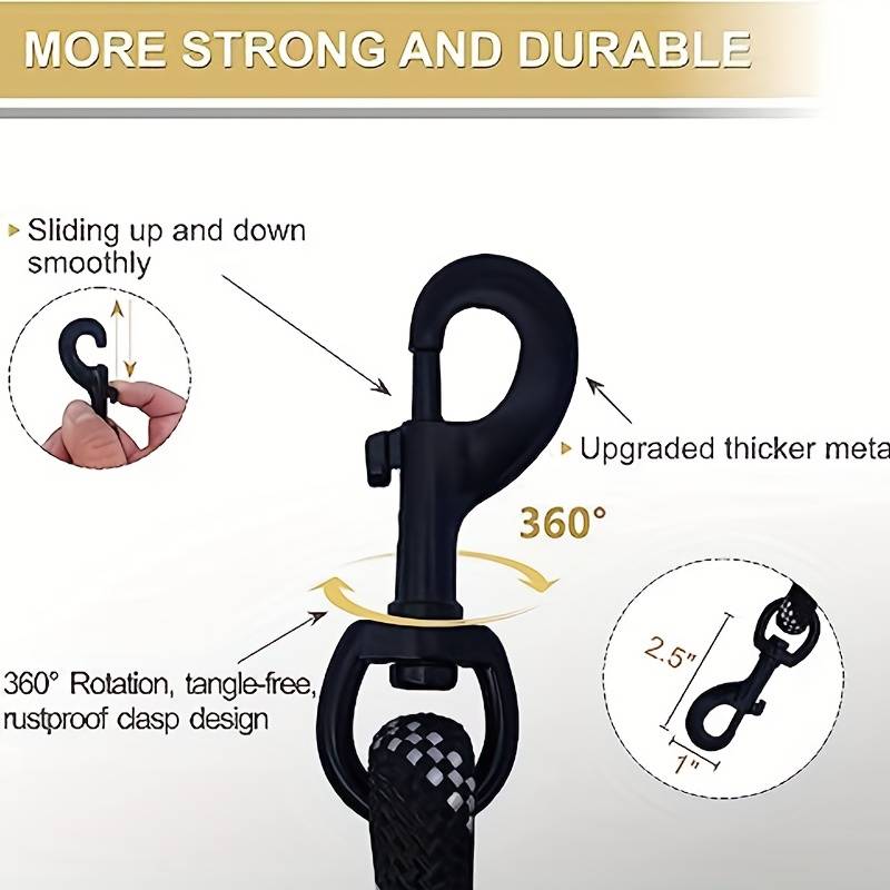 Cuerda para mascotas de 6 pies - Heavy Duty Dog Leash Rope 6Ft Padded reseña y precio