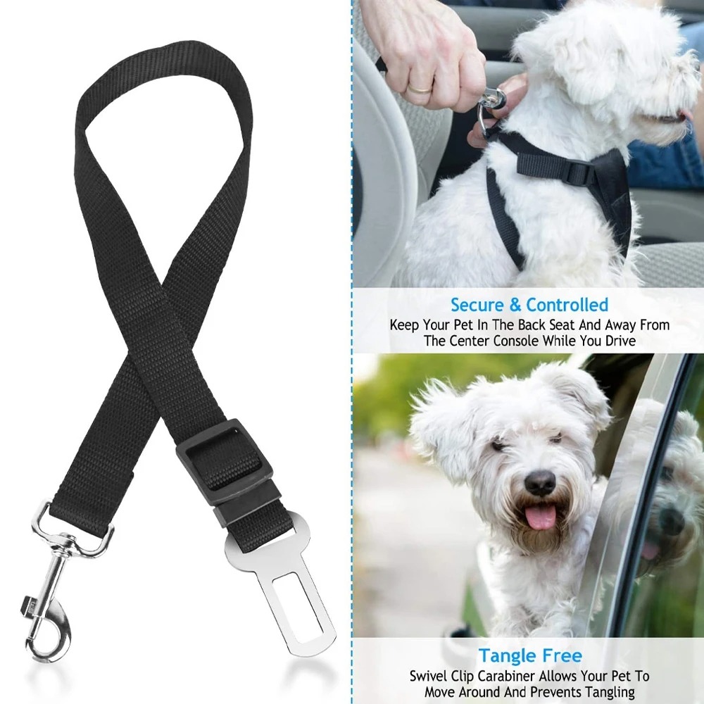 1 pieza de correa de seguridad - Dog Seat Belt Harness Safety Tether reseña y precio