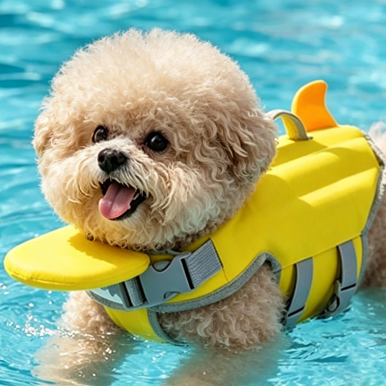 Chaleco salvavidas para perros - Dog Life Jacket Vest Buoyancy Handle reseña y precio