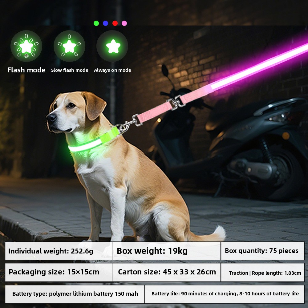 Correa para Perro LED Recargab - Led Dog Collar Glowing Rechargeable Usb reseña y precio