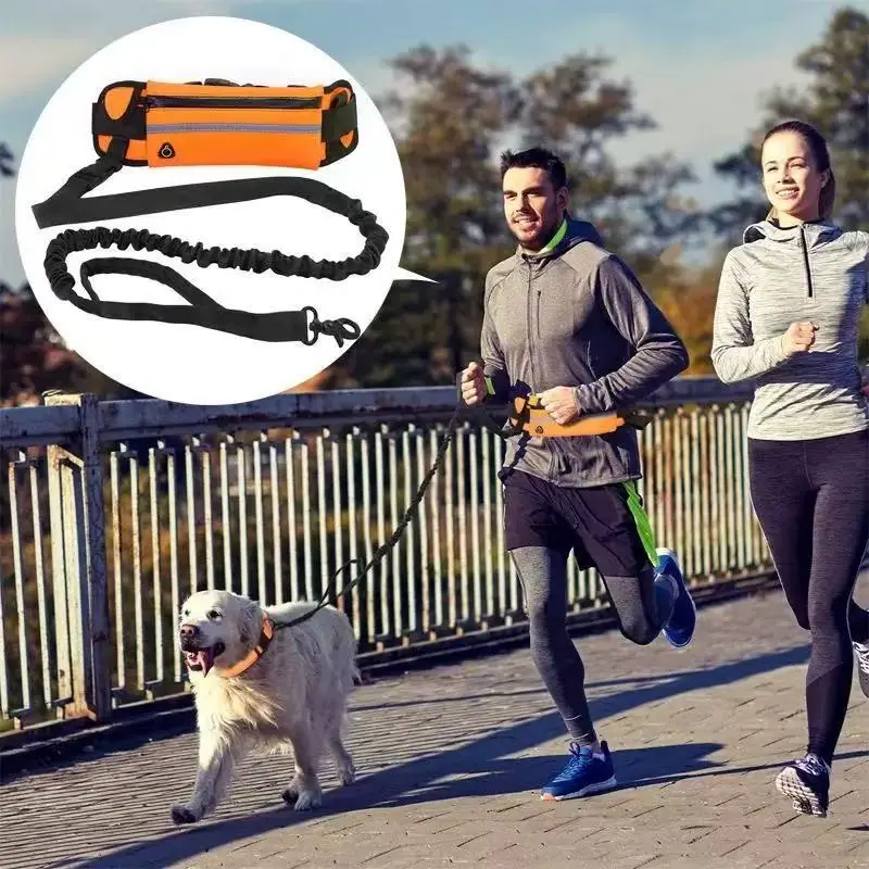 Correa para perros con diseño  - Hands Free Dog Running Leash Waist Belt reseña y precio