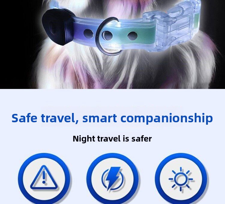 Collar Luminoso para Perro con - Led Dog Collar Glowing Rechargeable Usb reseña y precio