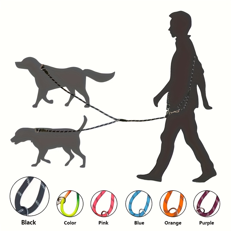 Correa reflectante para perros - Hands Free Dog Running Leash Waist Belt reseña y precio
