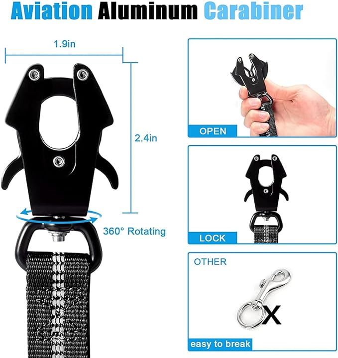 Correas reflectantes que absor - Bungee Dog Leash Shock Absorbing reseña y precio