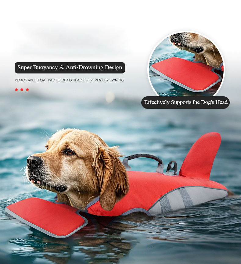 Chaleco salvavidas para perros - Dog Life Jacket Vest Buoyancy Handle reseña y precio