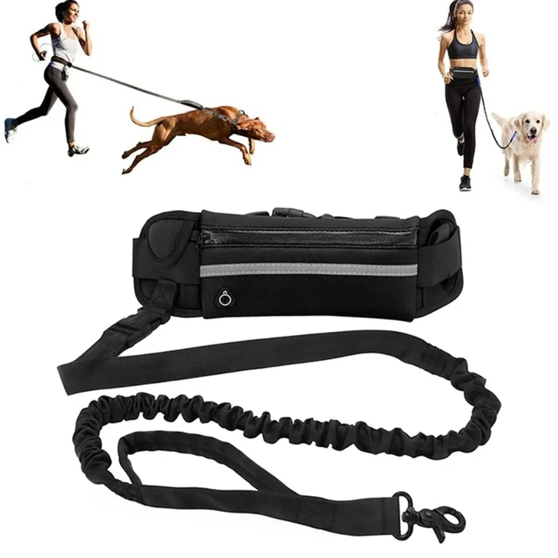 Correa de perro manos libres p - Hands Free Dog Running Leash Waist Belt reseña y precio