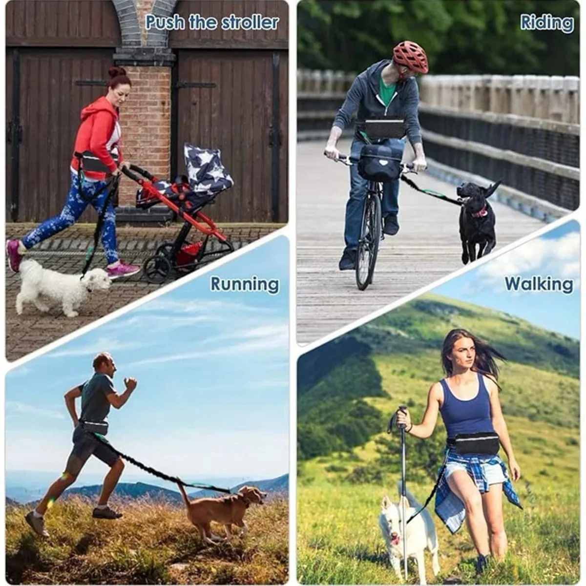 Correa de perro manos libres p - Hands Free Dog Running Leash Waist Belt reseña y precio