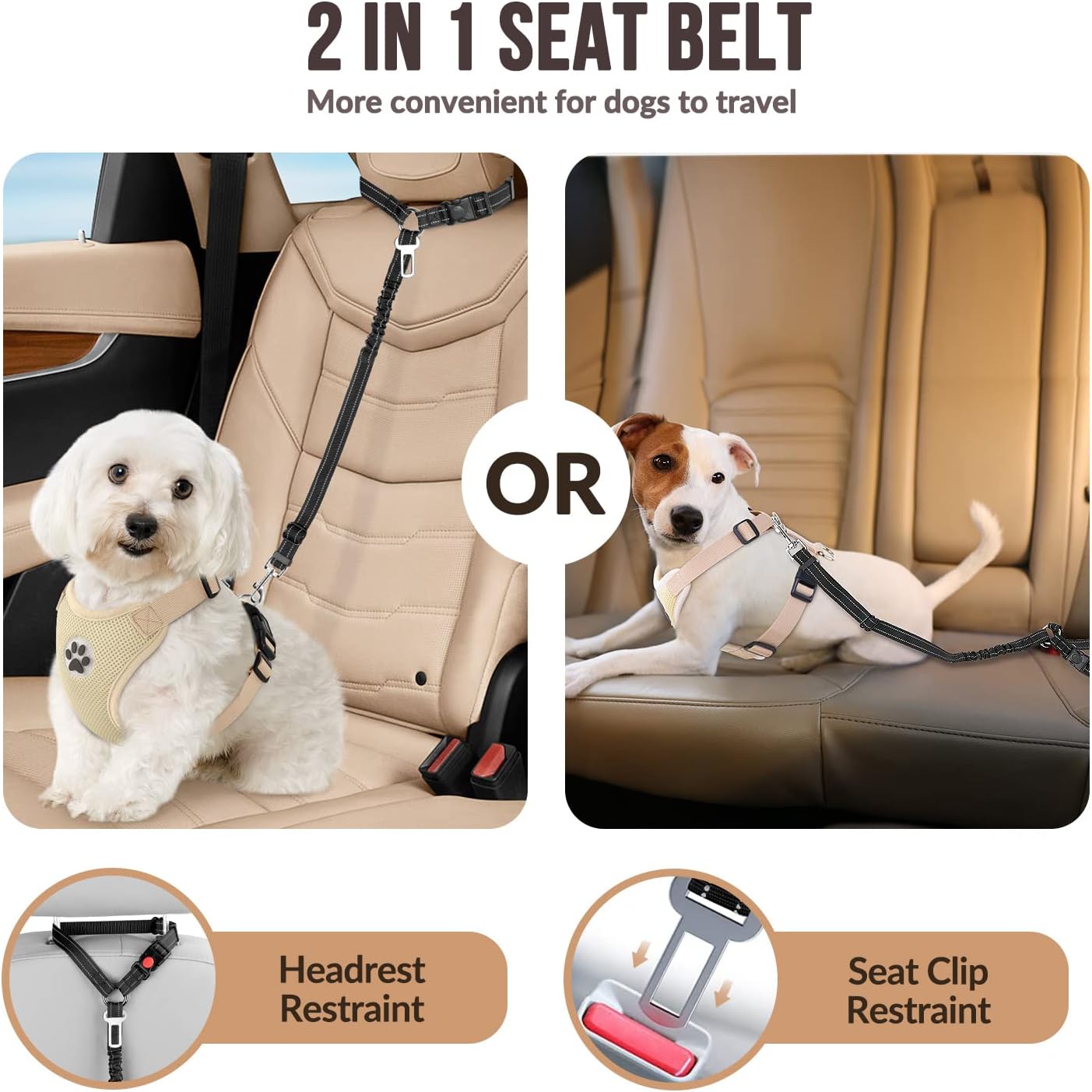Arnés de Seguridad para Perros - Dog Seat Belt Harness Safety Tether reseña y precio